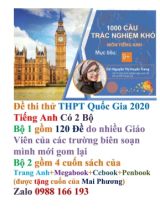 1000 Câu trắc nghiệm khó mục tiêu 9+ - Môn Tiếng Anh